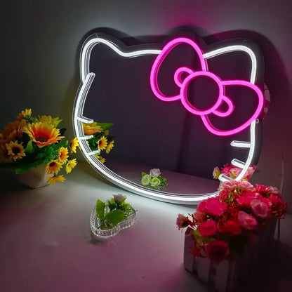 Hello Kitty LED Anime Mirror Neon Sign