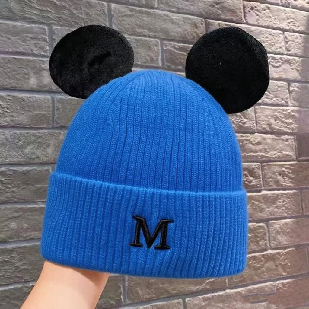 Mickey Mouse Ears Knitted Beanie