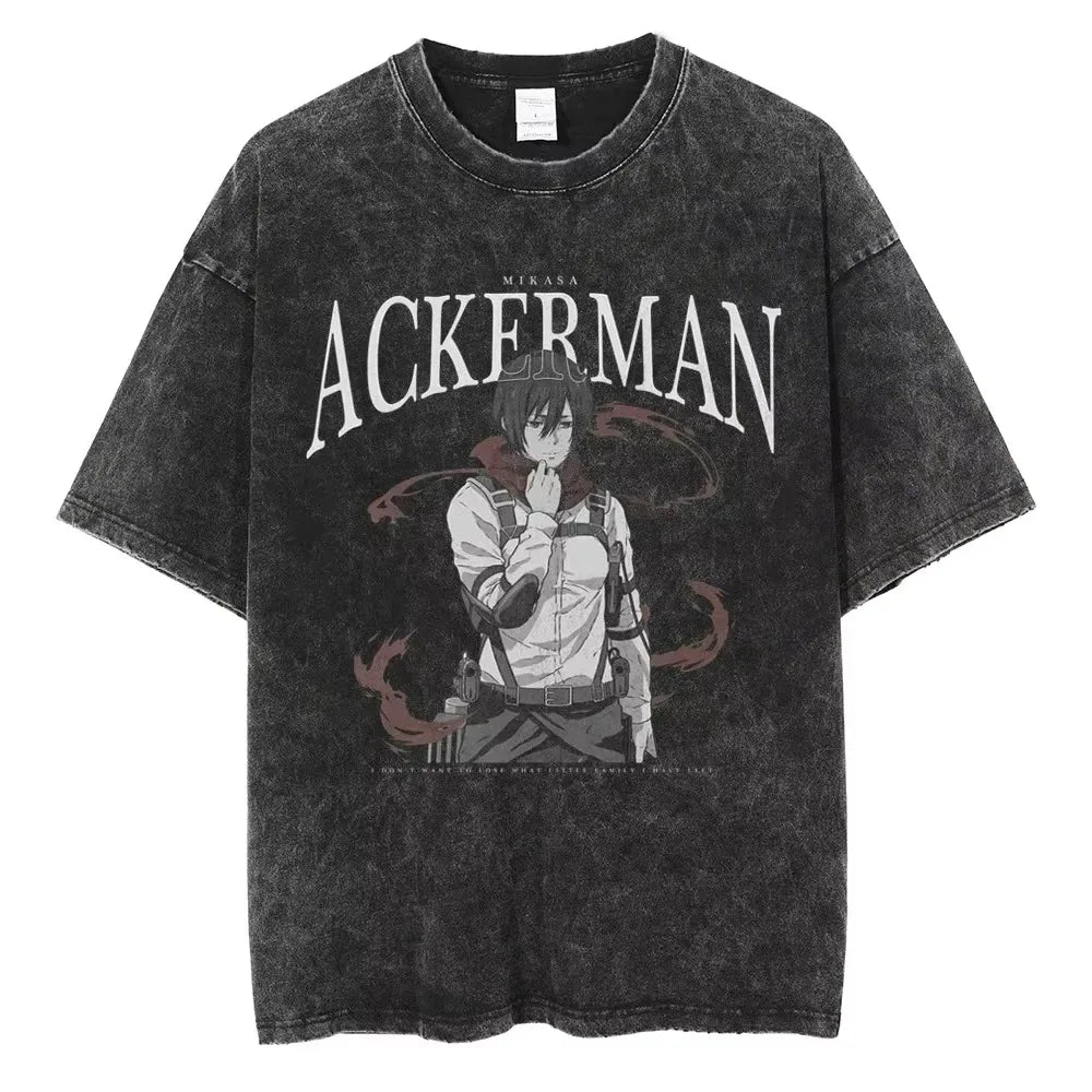 AOT Levi Ackerman Vintage Tee
