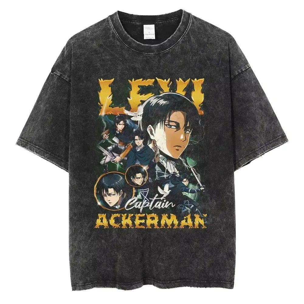 AOT Levi Ackerman Vintage Tee