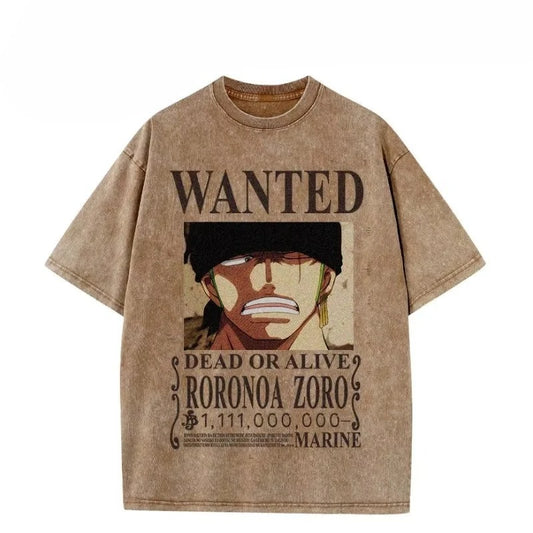 Straw Hat Wanted Vintage Tee