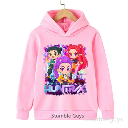 Kpop Demon Hunters Autumn Winter Kids Hoodie