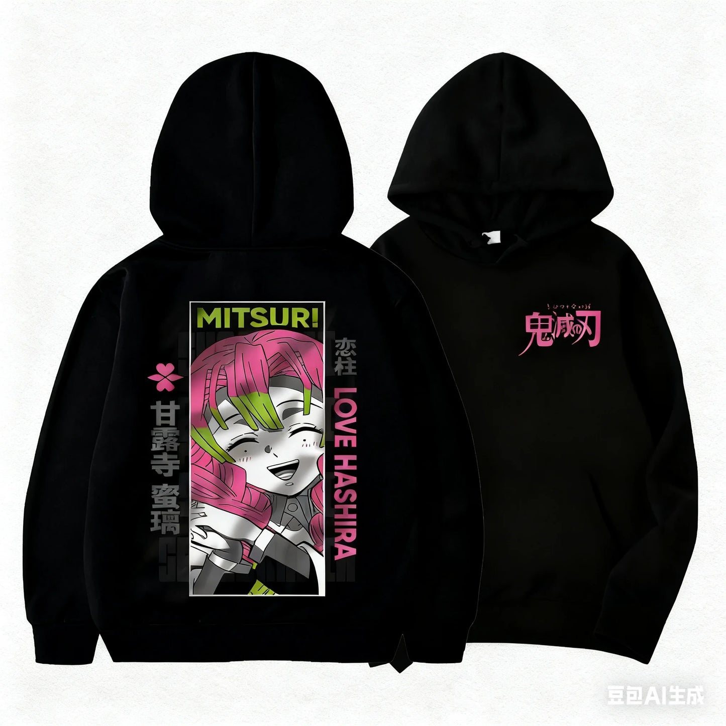 Anime Demon Slayer Kanroji Mitsuri Hoodie