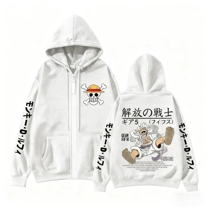 Monkey D Luffy Gear 5 One Piece Anime Hoodie
