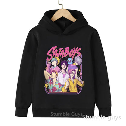 Kpop Demon Hunters Autumn Winter Kids Hoodie