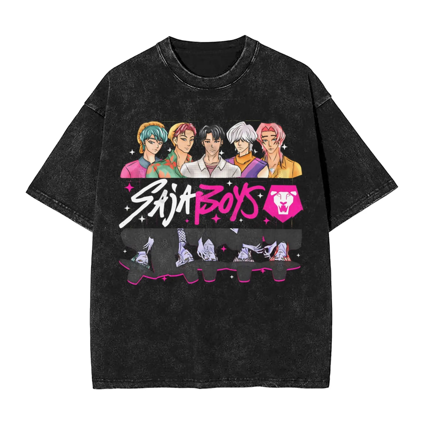 Saja Boys Demon Kpop Demon Hunters Vintage Tee