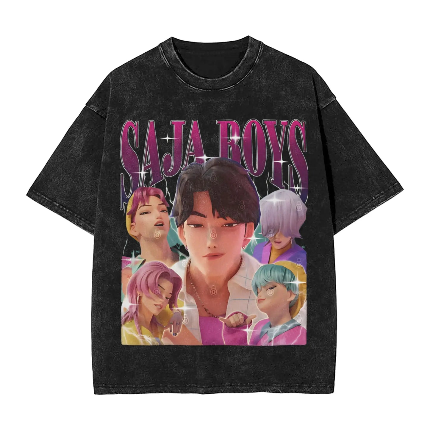 Saja Boys Demon Kpop Demon Hunters Vintage Tee