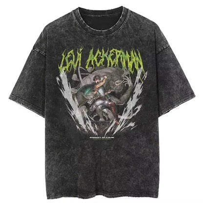 AOT Levi Ackerman Vintage Tee