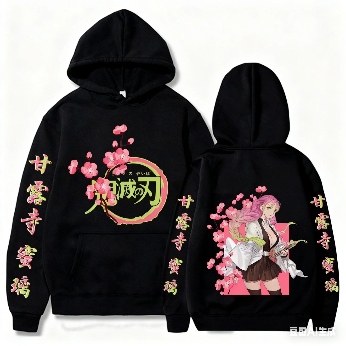 Anime Demon Slayer Kanroji Mitsuri Hoodie
