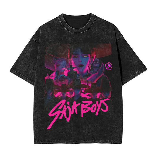 Saja Boys Demon Kpop Demon Hunters Vintage Tee