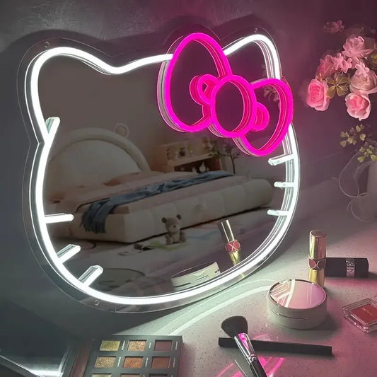 Hello Kitty LED Anime Mirror Neon Sign