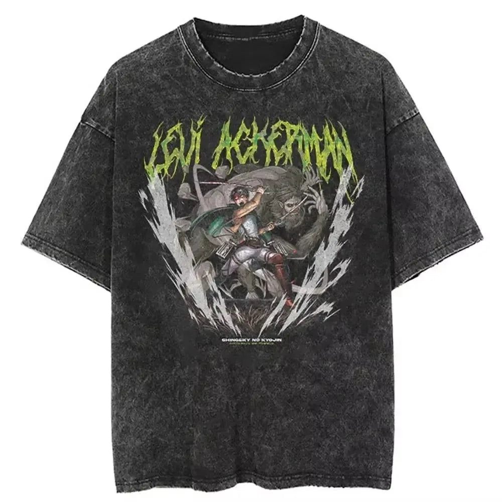 AOT Levi Ackerman Vintage Tee