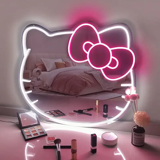 Hello Kitty LED Anime Mirror Neon Sign