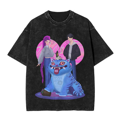 Saja Boys Demon Kpop Demon Hunters Vintage Tee