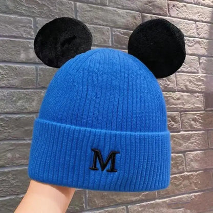 Mickey Mouse Ears Knitted Beanie
