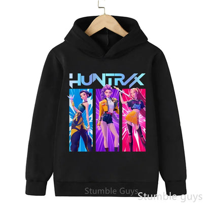 Kpop Demon Hunters Autumn Winter Kids Hoodie