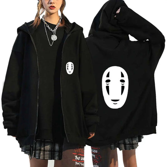 Ghibli No Face Black Hoodie