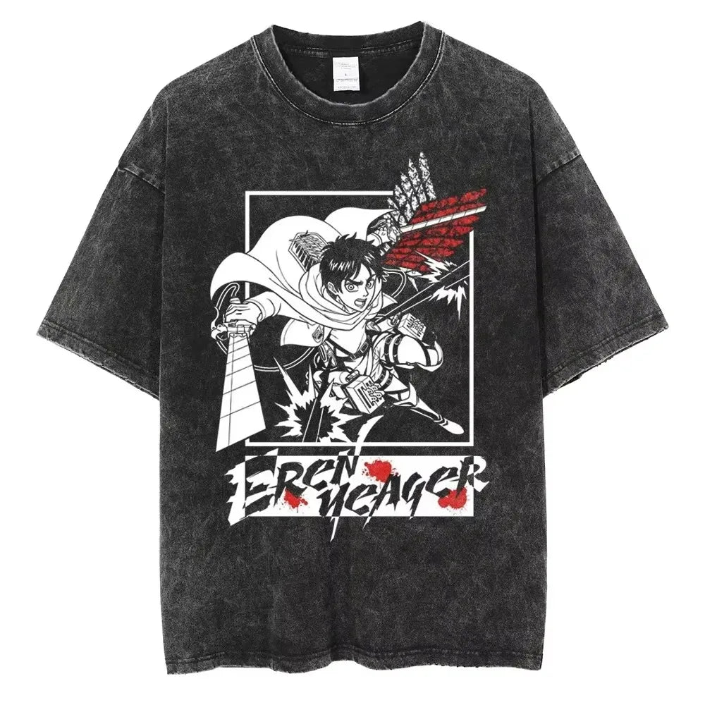 AOT Levi Ackerman Vintage Tee