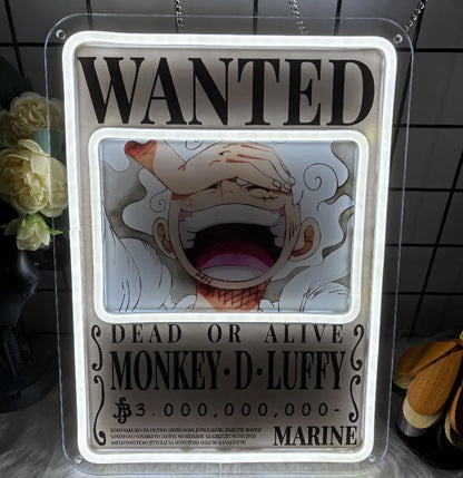 One Piece-Pokemon Anime Acrylic Neon LED