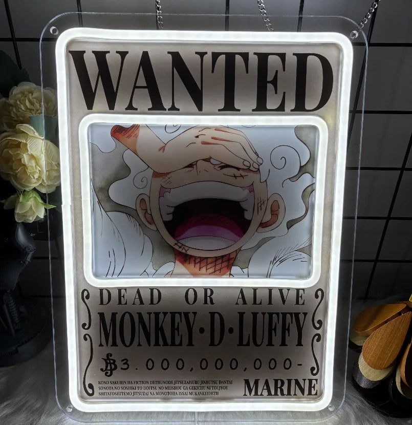 One Piece-Pokemon Anime Acrylic Neon LED