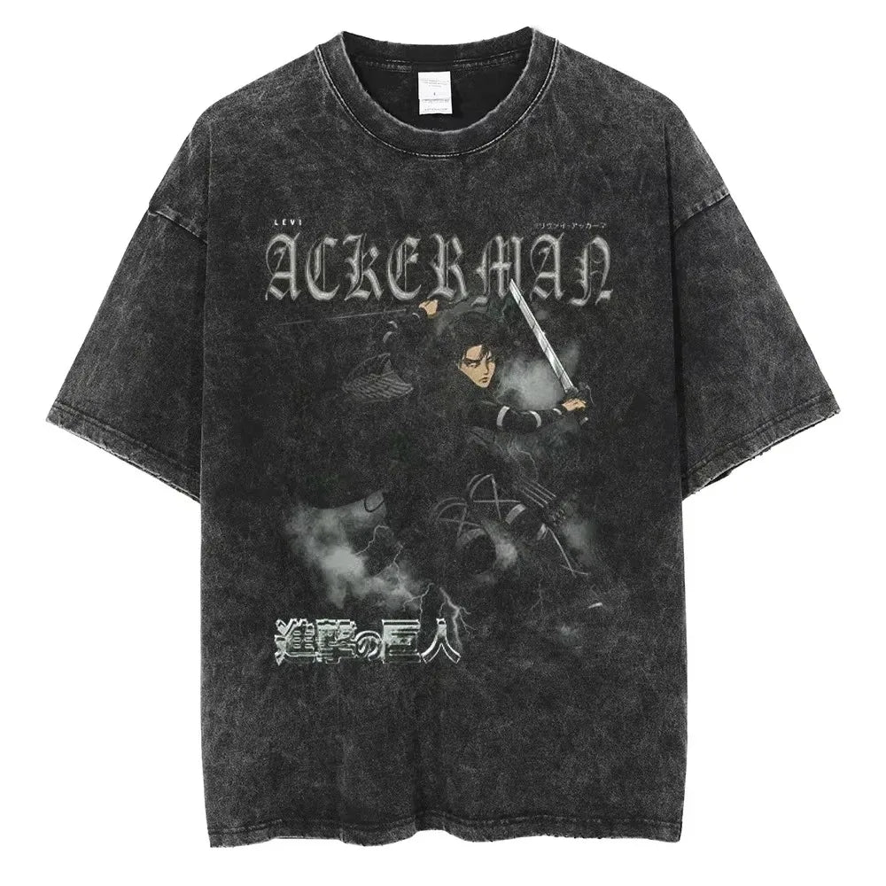 AOT Levi Ackerman Vintage Tee