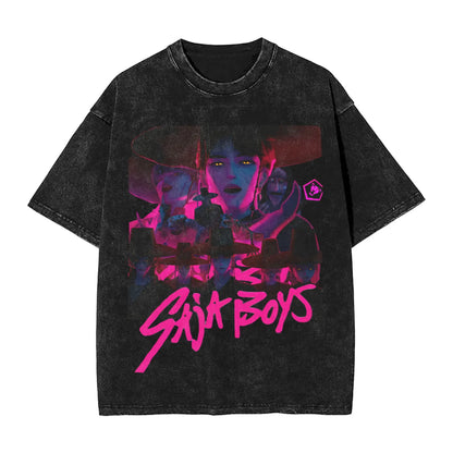 Saja Boys Demon Kpop Demon Hunters Vintage Tee