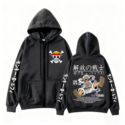 Monkey D Luffy Gear 5 One Piece Anime Hoodie