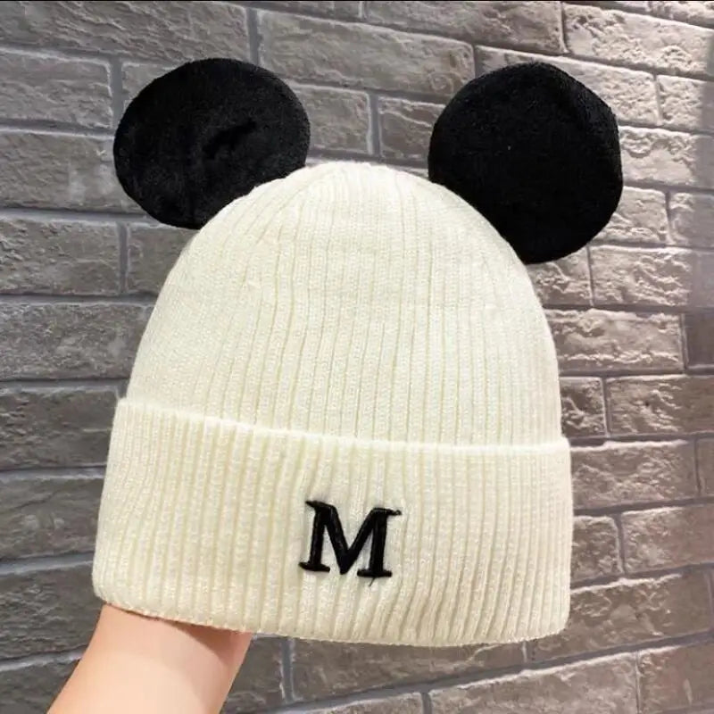 Mickey Mouse Ears Knitted Beanie