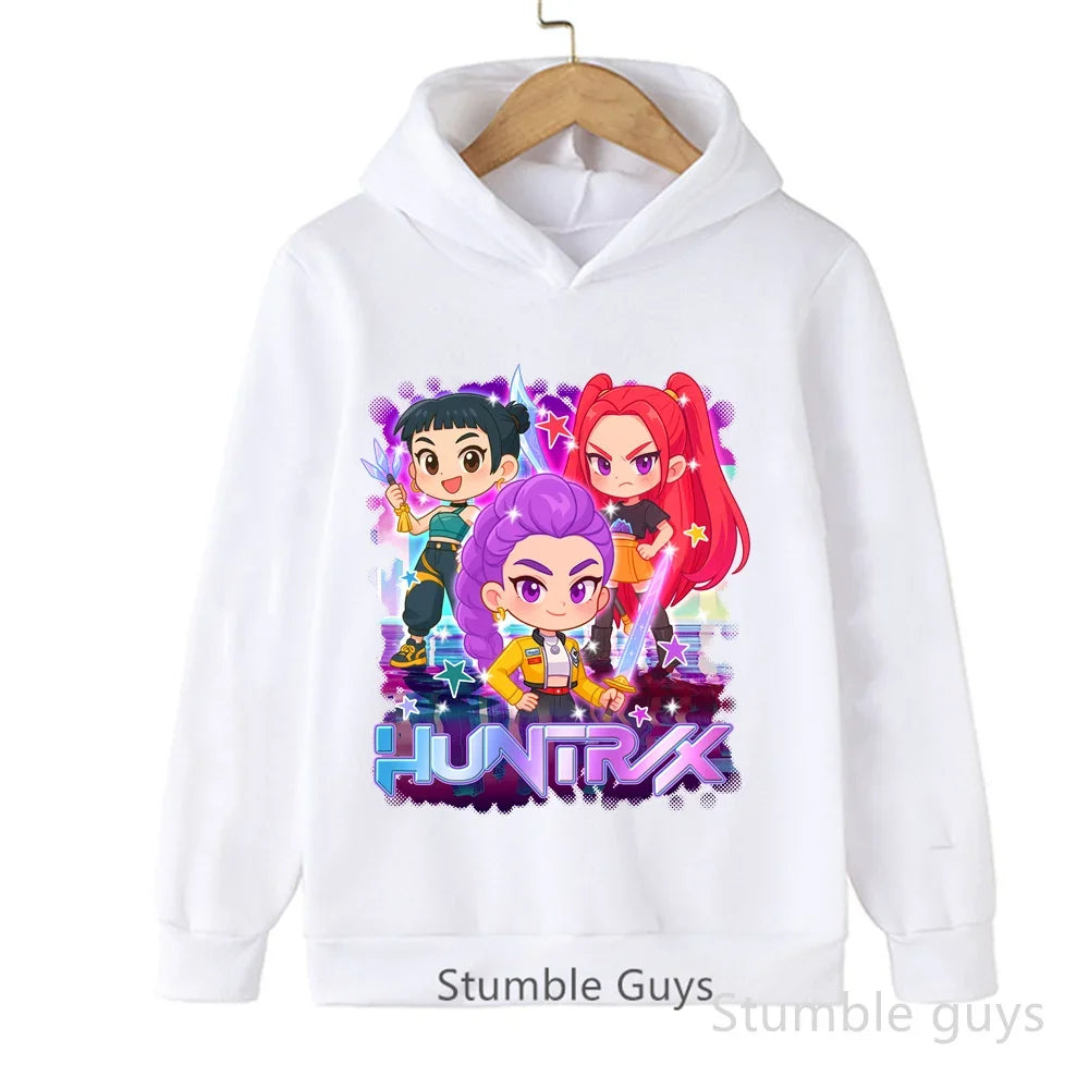 Kpop Demon Hunters Autumn Winter Kids Hoodie
