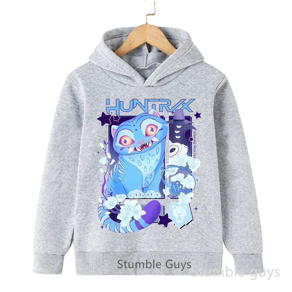 Kpop Demon Hunters Autumn Winter Kids Hoodie
