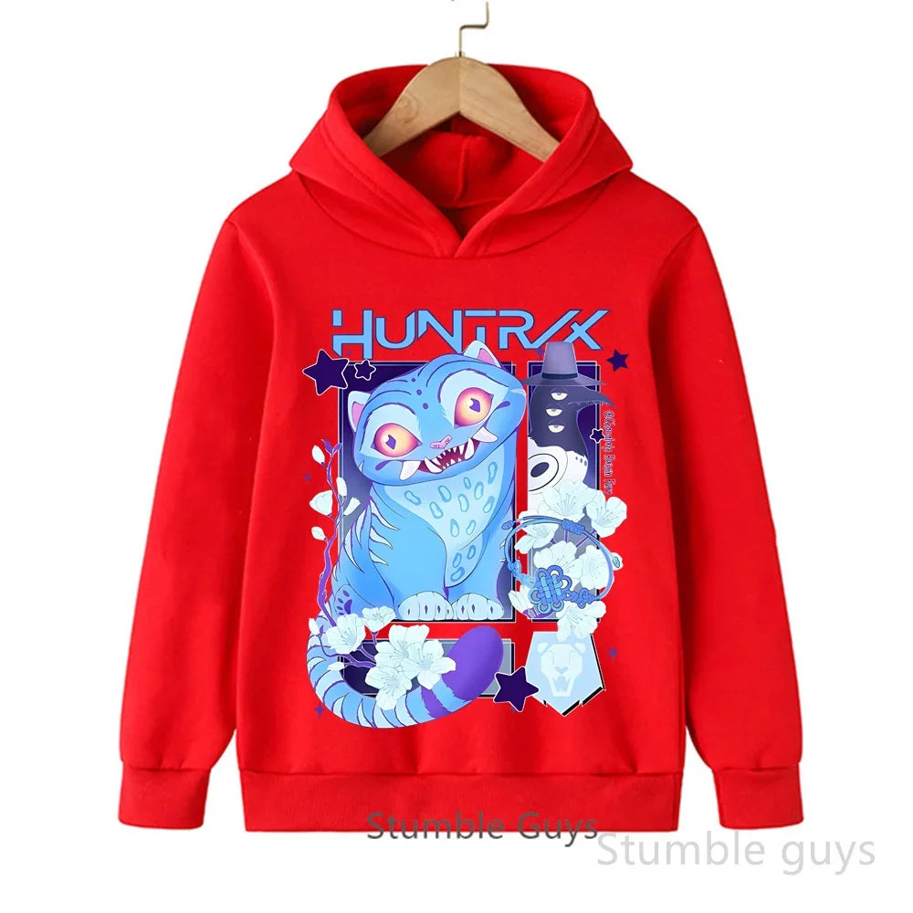 Kpop Demon Hunters Autumn Winter Kids Hoodie