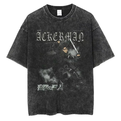 AOT Levi Ackerman Vintage Tee
