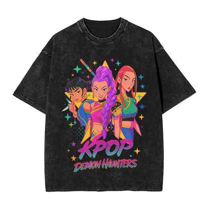 Saja Boys Demon Kpop Demon Hunters Vintage Tee