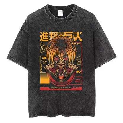 AOT Levi Ackerman Vintage Tee