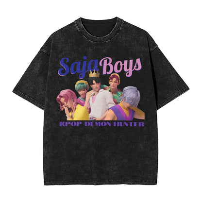 Saja Boys Demon Kpop Demon Hunters Vintage Tee