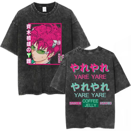 The Disastrous Life of Saiki K Saiki Kusuo Vintage Tee