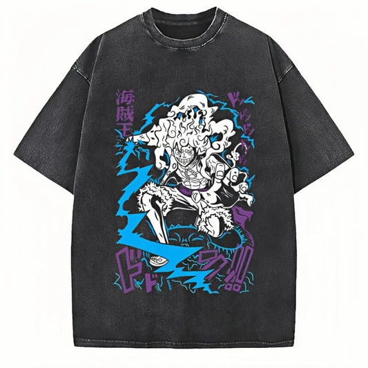 One Piece Acid Luffy Gear 5 Vintage Tee
