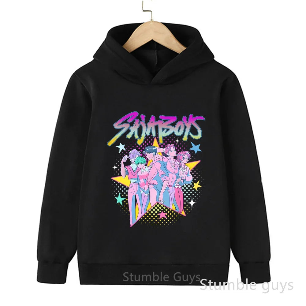 Kpop Demon Hunters Autumn Winter Kids Hoodie