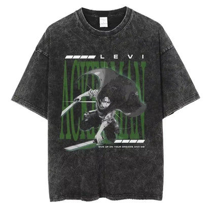 AOT Levi Ackerman Vintage Tee