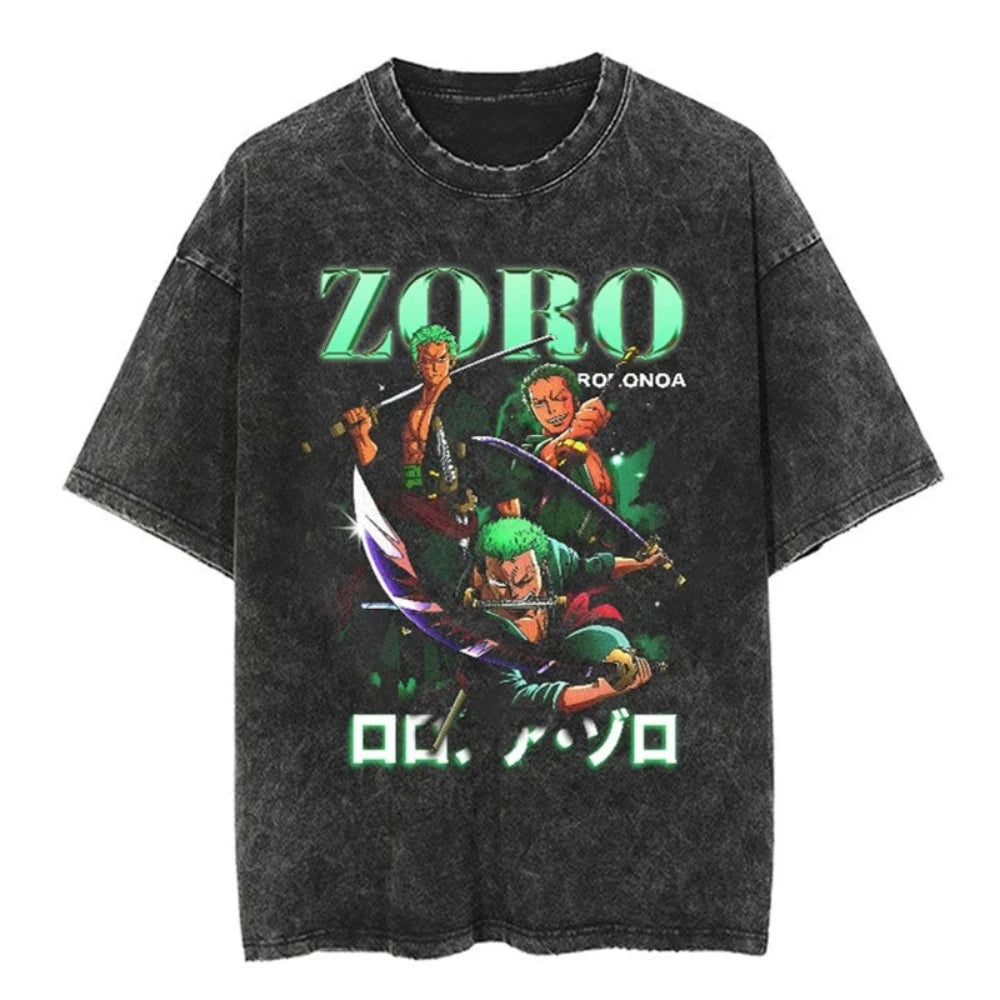 One Piece Vintage T-shirt Roronoa Zoro