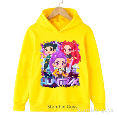 Kpop Demon Hunters Autumn Winter Kids Hoodie
