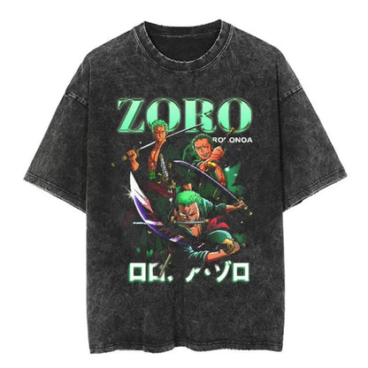 One Piece Vintage T-shirt Roronoa Zoro
