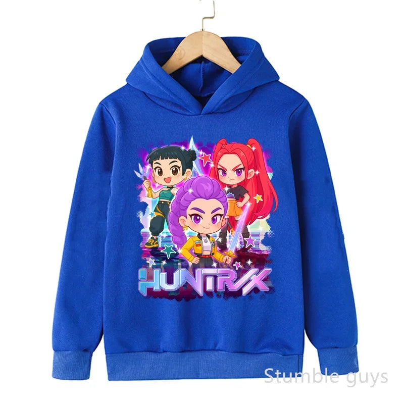 Kpop Demon Hunters Autumn Winter Kids Hoodie