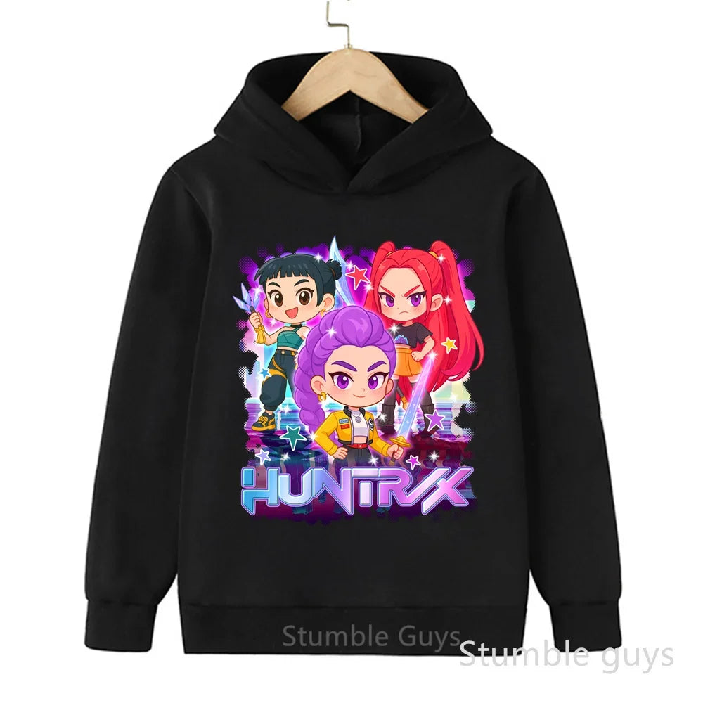 Kpop Demon Hunters Autumn Winter Kids Hoodie